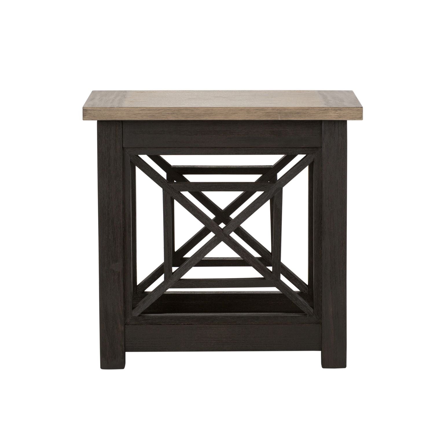 Heatherbrook Chair Side Table in Charcoal and Ash - Luxury Home Furniture (MI)