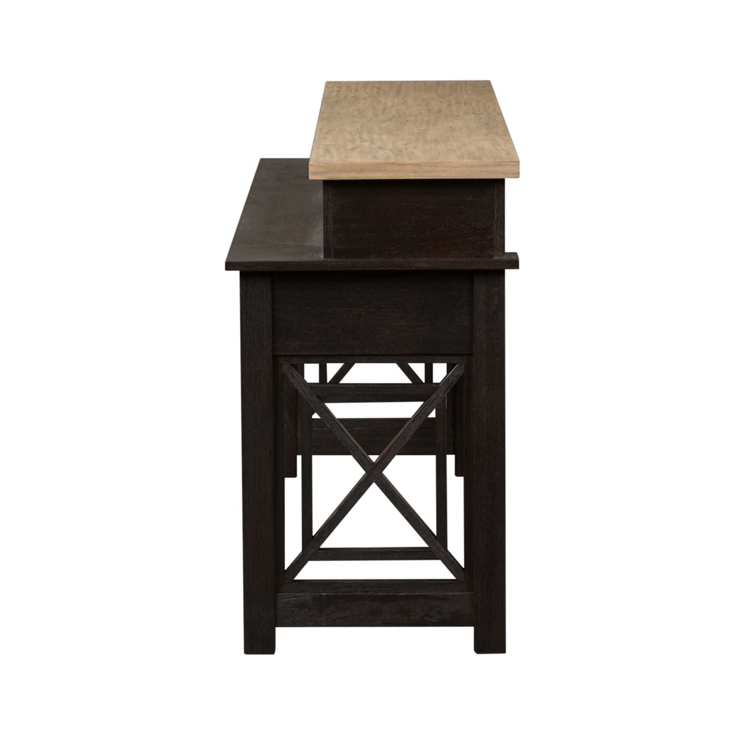 Heatherbrook Console Bar Table in Charcoal and Ash - Luxury Home Furniture (MI)