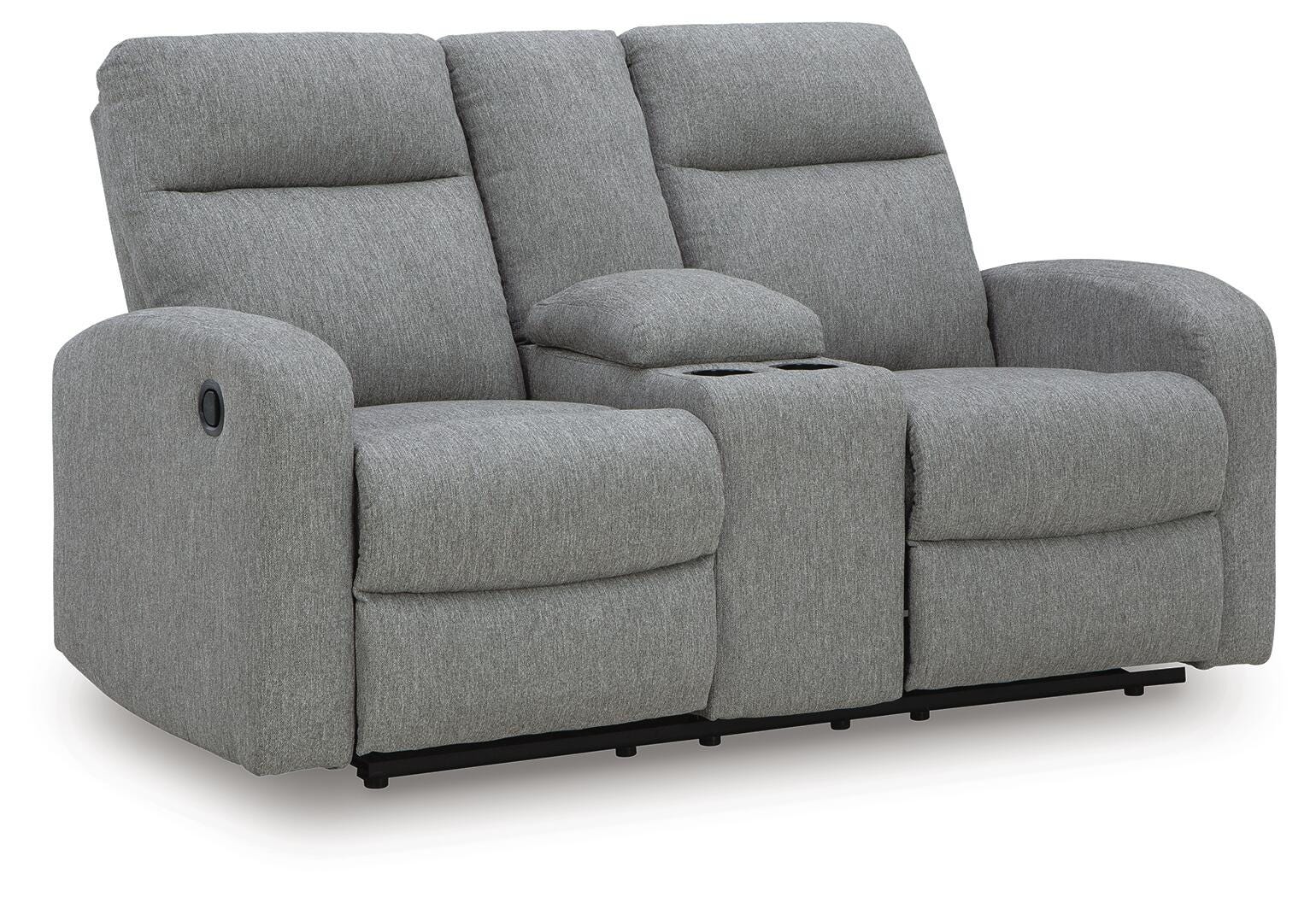 Gauntlet Reclining Loveseat with Console - Luxury Home Furniture (MI)