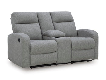 Gauntlet Reclining Loveseat with Console - Luxury Home Furniture (MI)