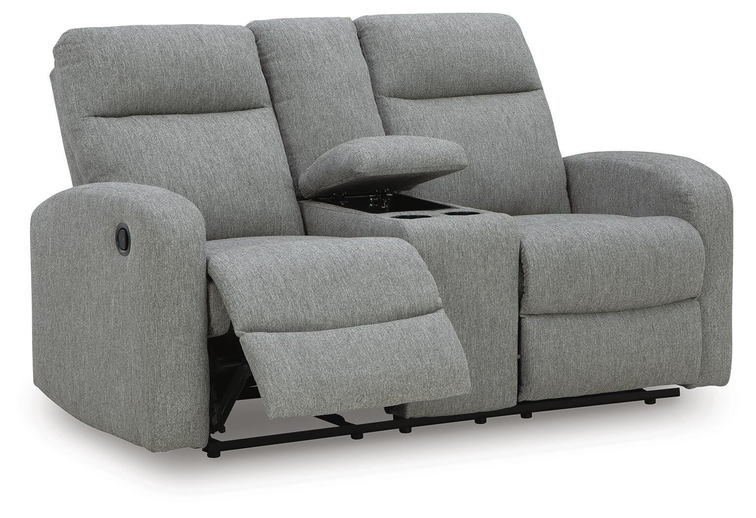 Gauntlet Reclining Loveseat with Console - Luxury Home Furniture (MI)