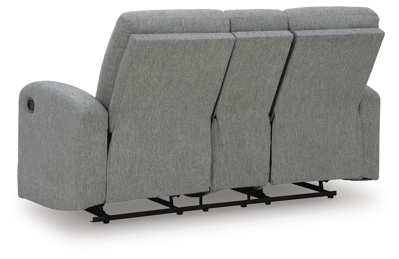 Gauntlet Reclining Loveseat with Console - Luxury Home Furniture (MI)