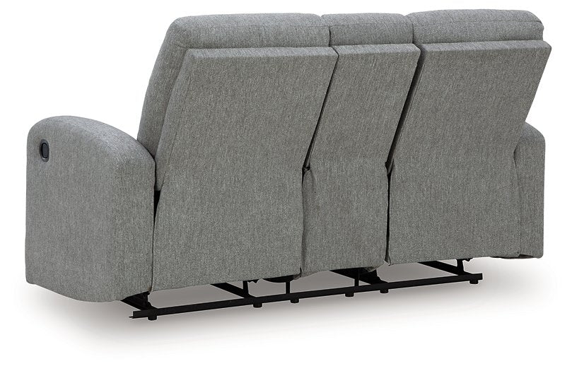 Gauntlet Reclining Loveseat with Console - Luxury Home Furniture (MI)