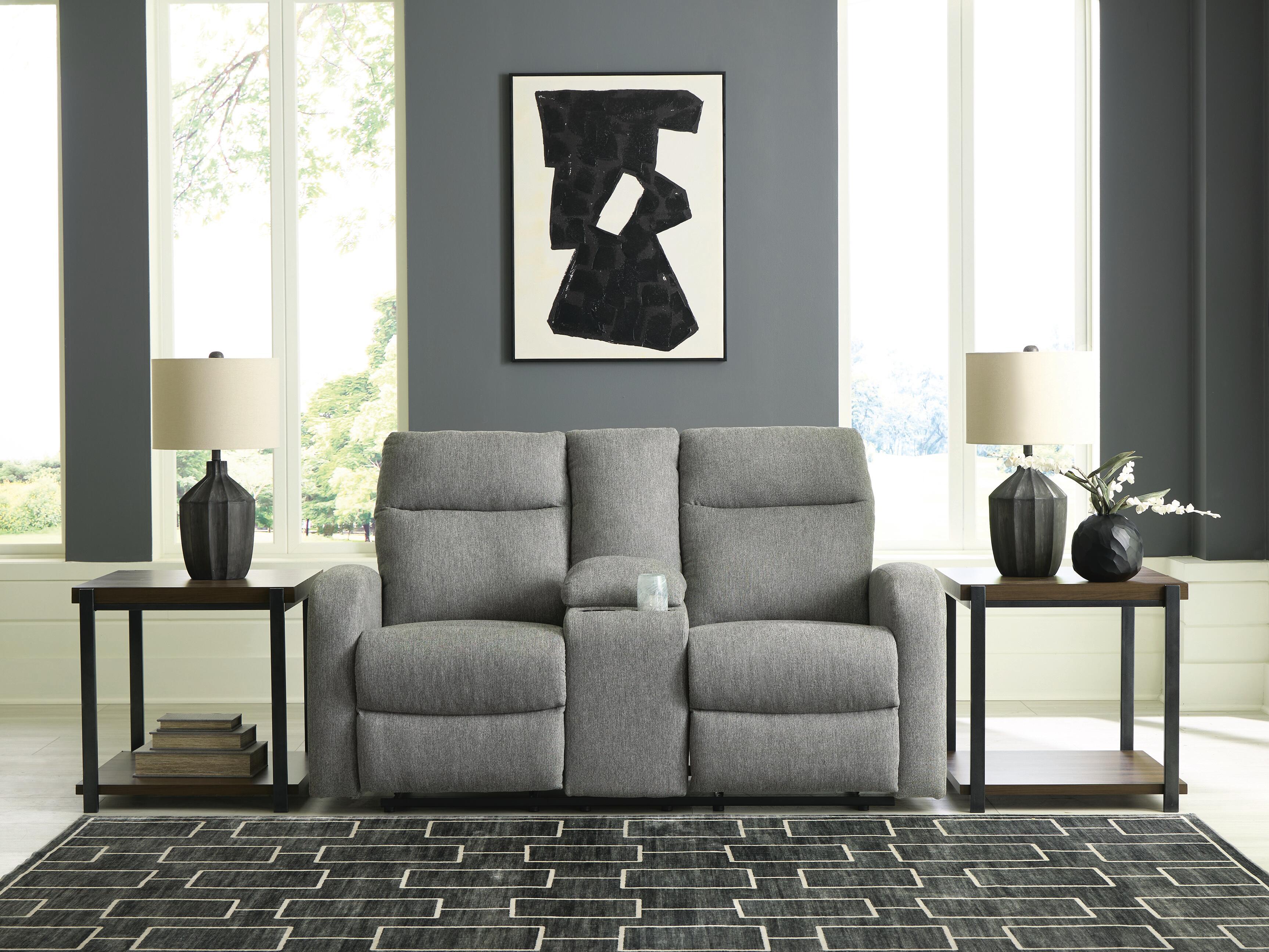 Gauntlet Reclining Loveseat with Console - Luxury Home Furniture (MI)