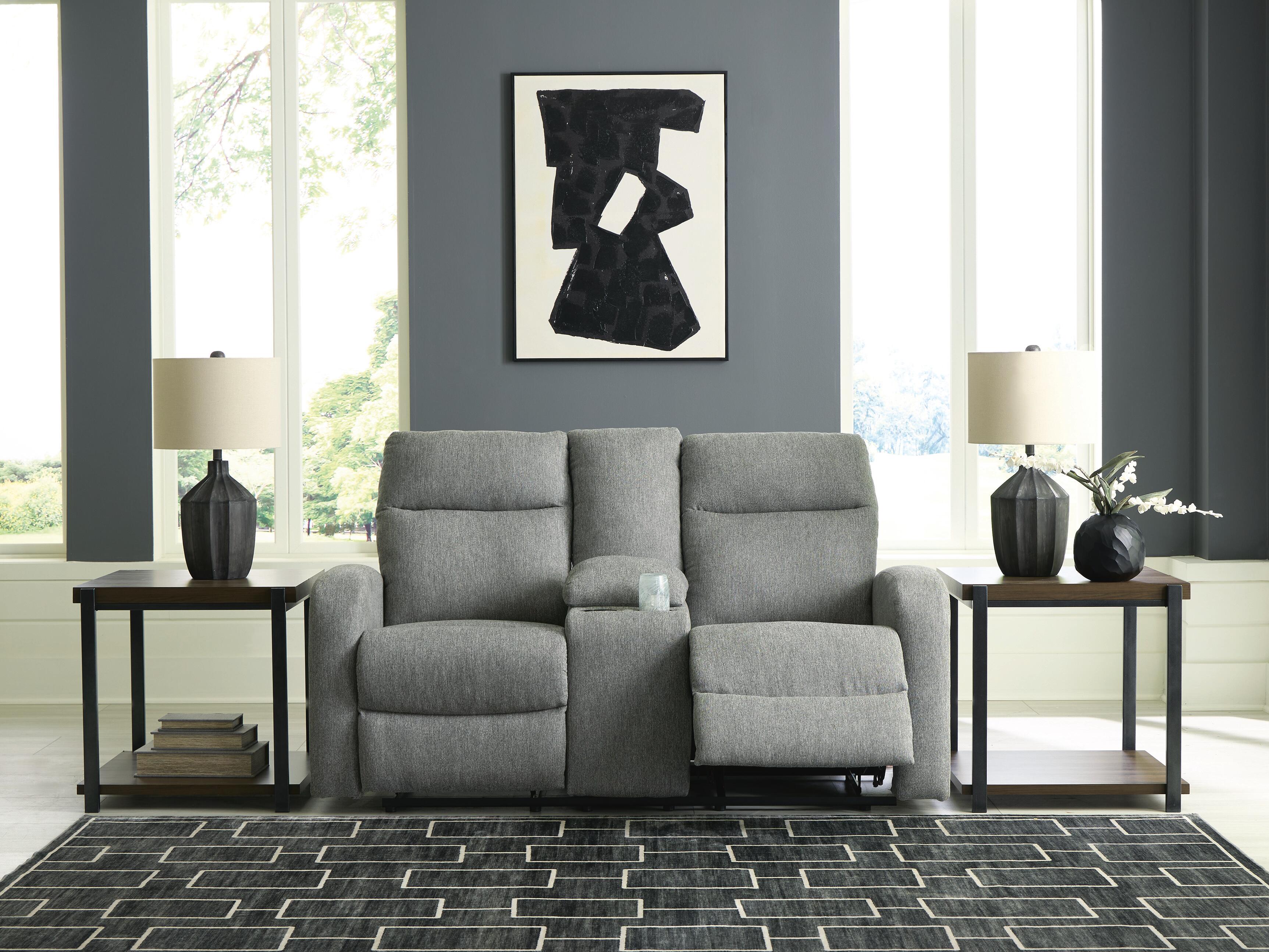 Gauntlet Reclining Loveseat with Console - Luxury Home Furniture (MI)
