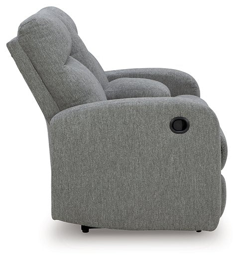 Gauntlet Reclining Loveseat with Console - Luxury Home Furniture (MI)
