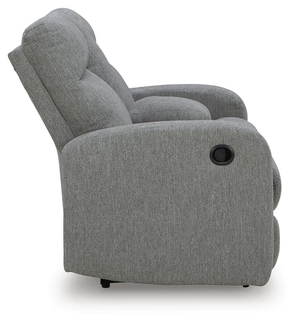 Gauntlet Reclining Loveseat with Console - Luxury Home Furniture (MI)