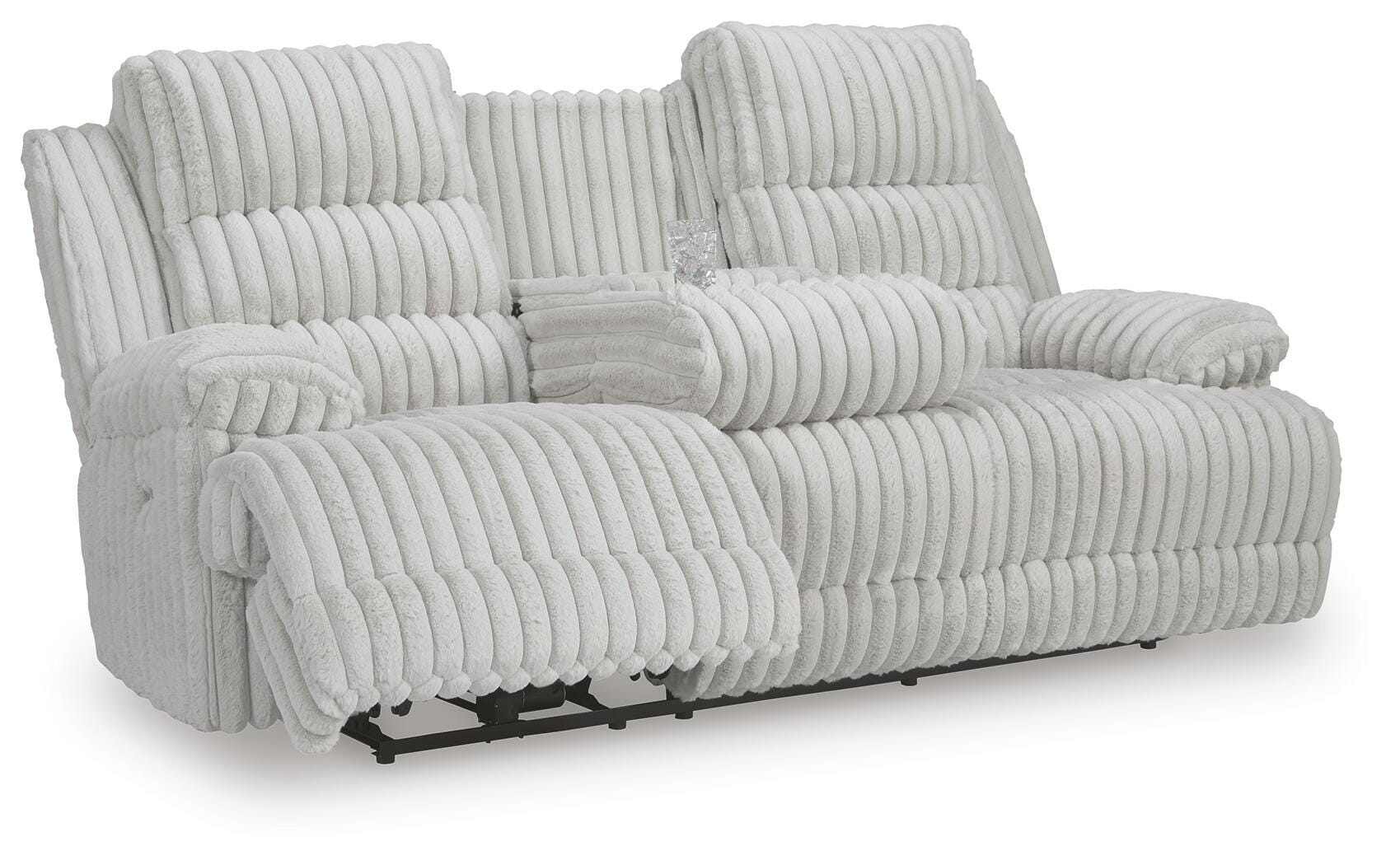 Rhines Falls Power Reclining Sofa with Drop Down Table - Luxury Home Furniture (MI)
