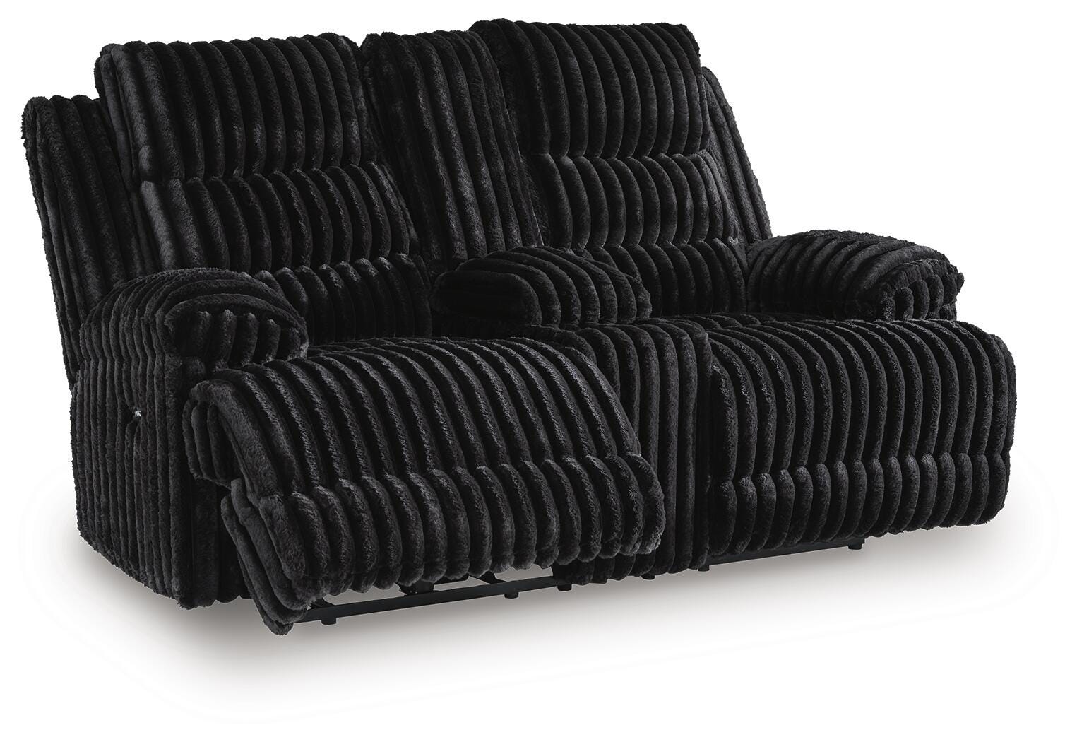 Rhine Falls Reclining Loveseat with Console - Luxury Home Furniture (MI)