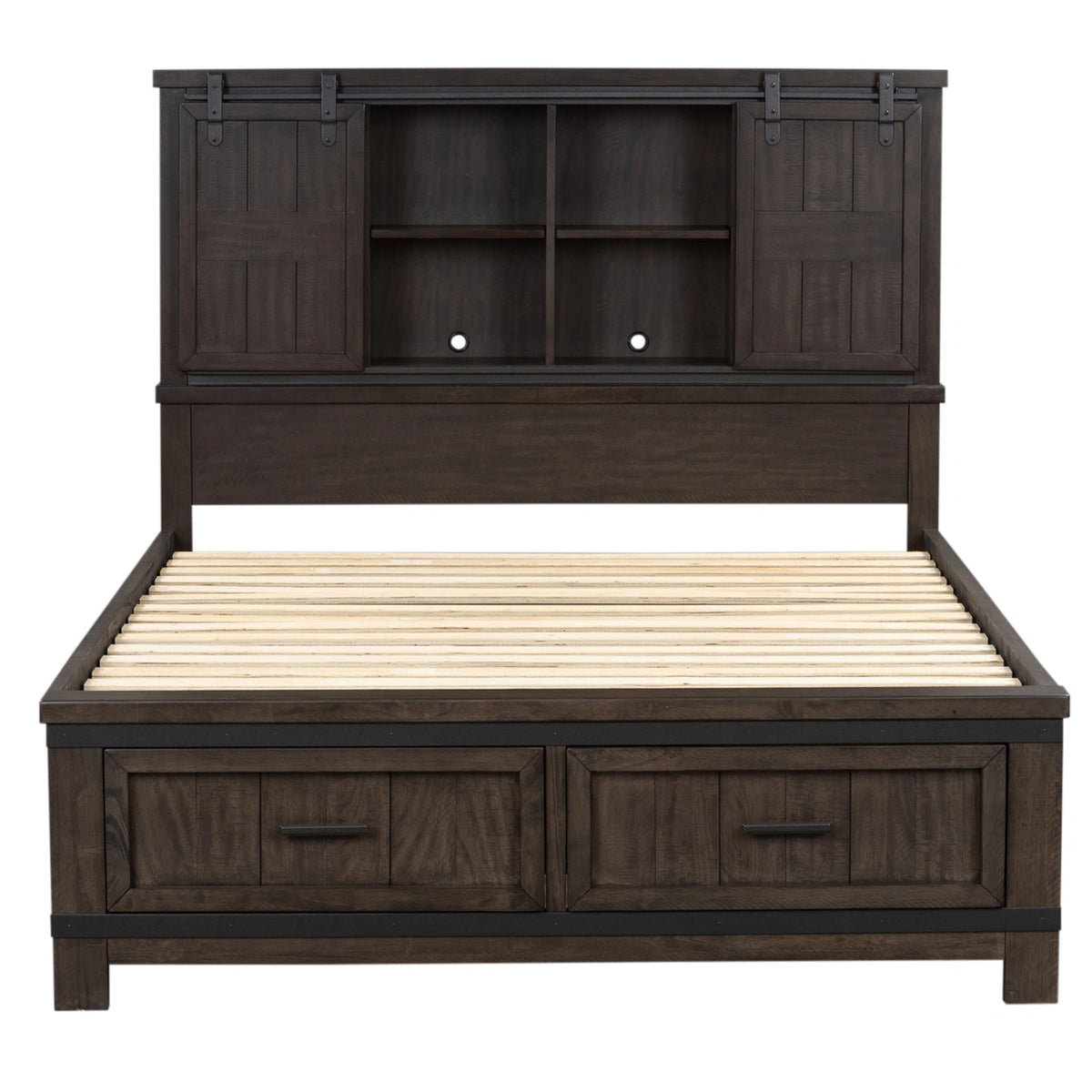 Thornwood Hills Bookcase Bed, Dresser & Mirror, Chest, Night Stand image