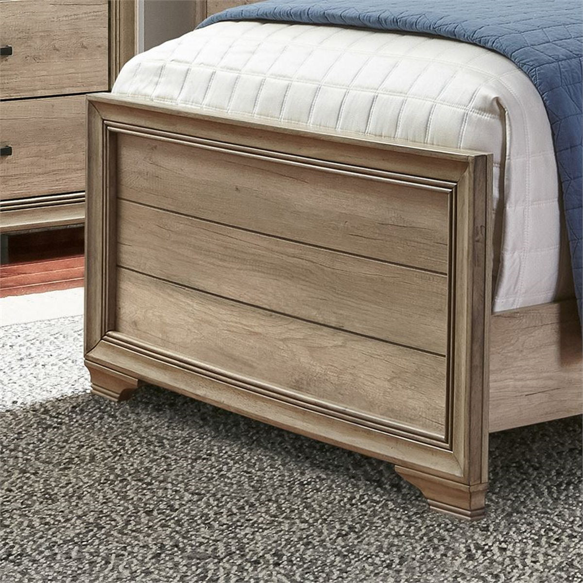 Liberty Furniture Sun Valley Full Upholstered Bed in Sandstone - Luxury Home Furniture (MI)