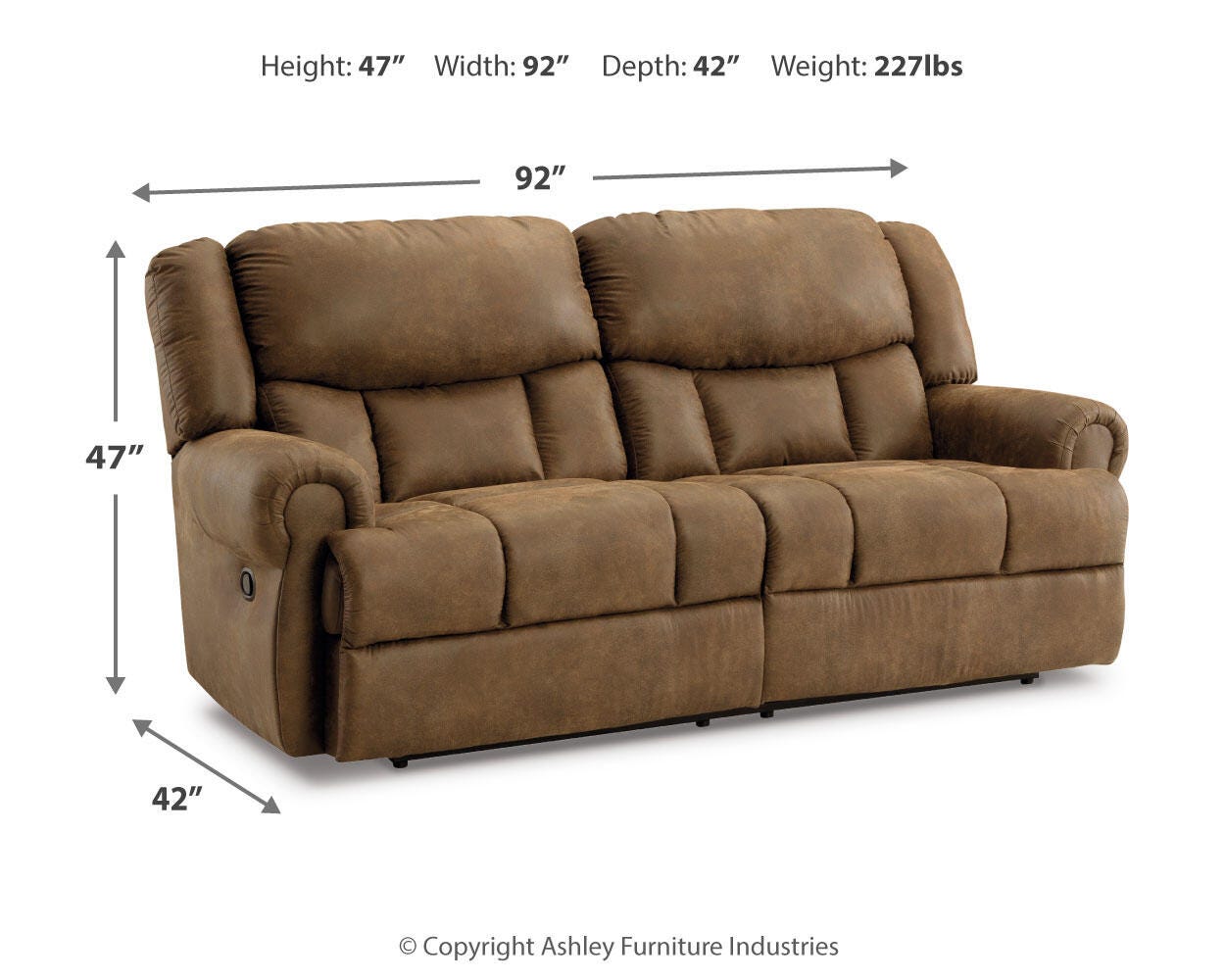 Boothbay Reclining Sofa - Luxury Home Furniture (MI)