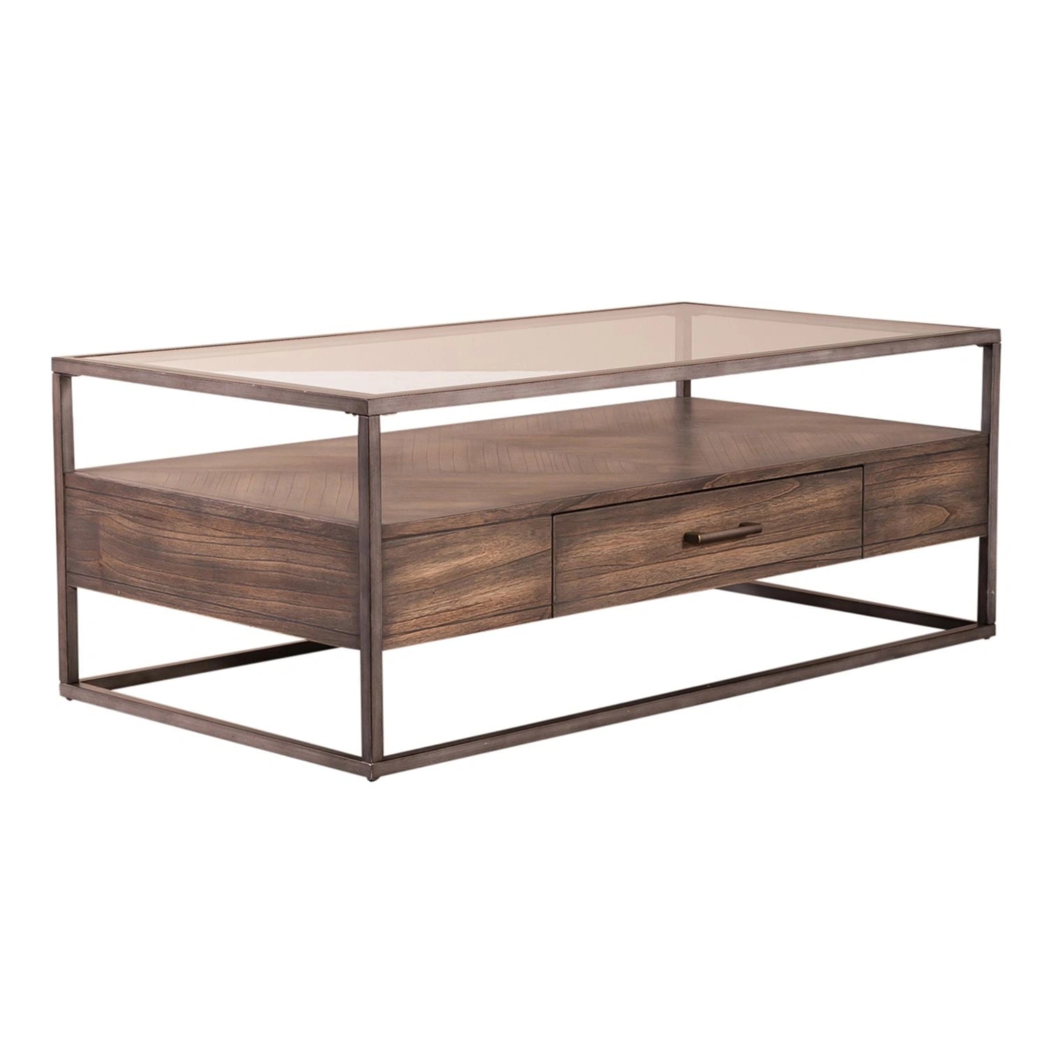 Jamestown Rectangular Cocktail Table in Brown image