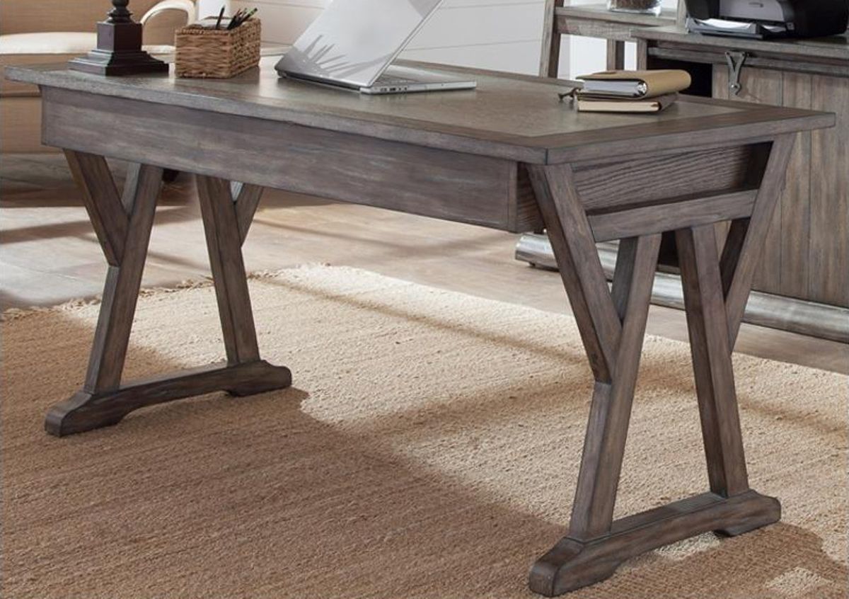 Liberty Stone Brook Laptop Desk in Rustic Saddle