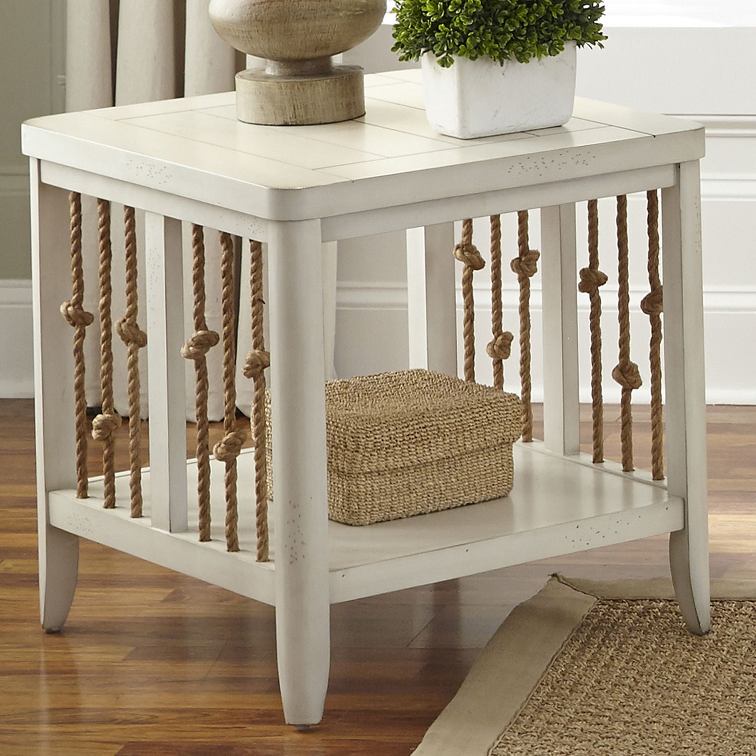 Dockside II End Table in White image