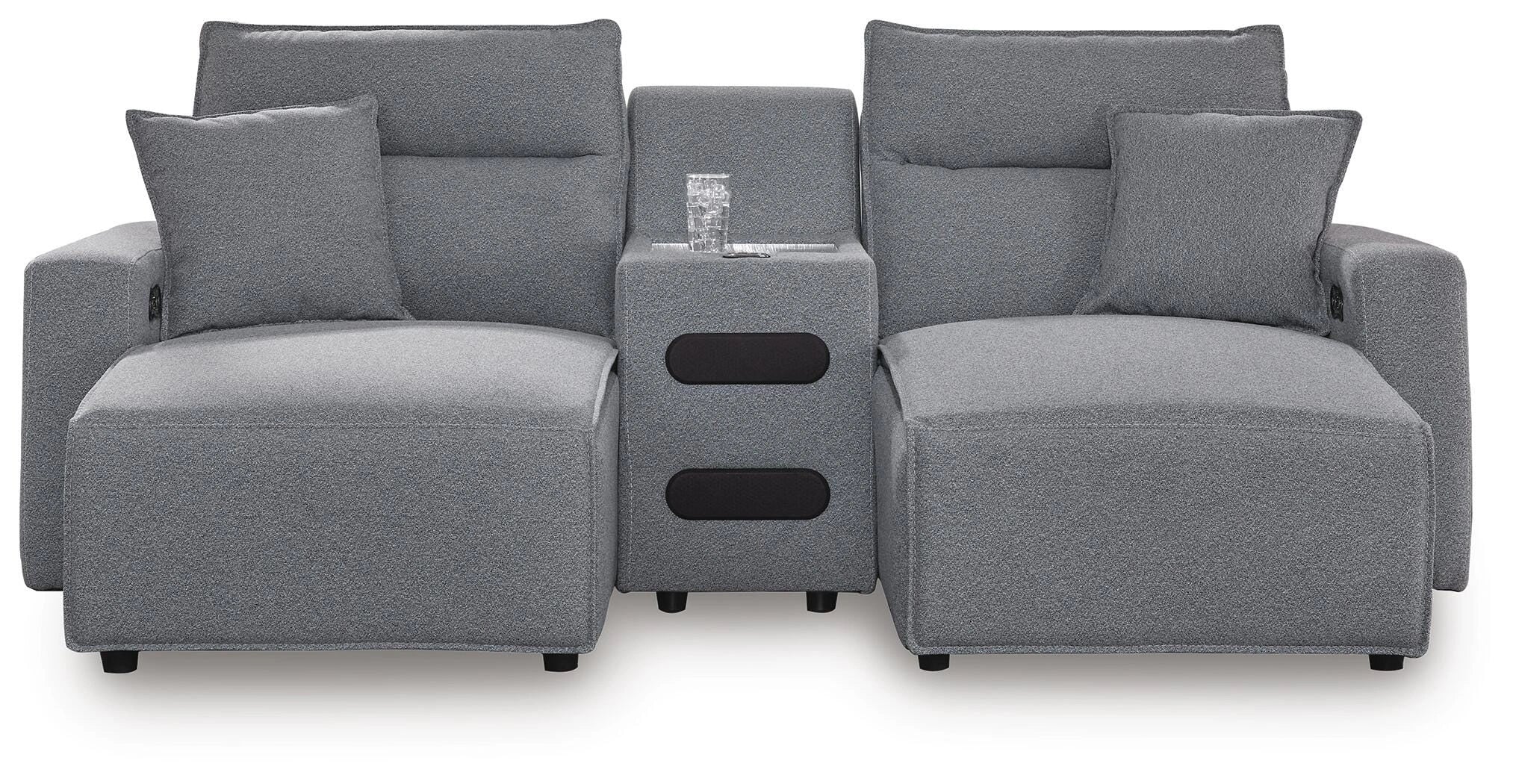 Modmax II Power Reclining Sectional with Chaise and Audio Console
