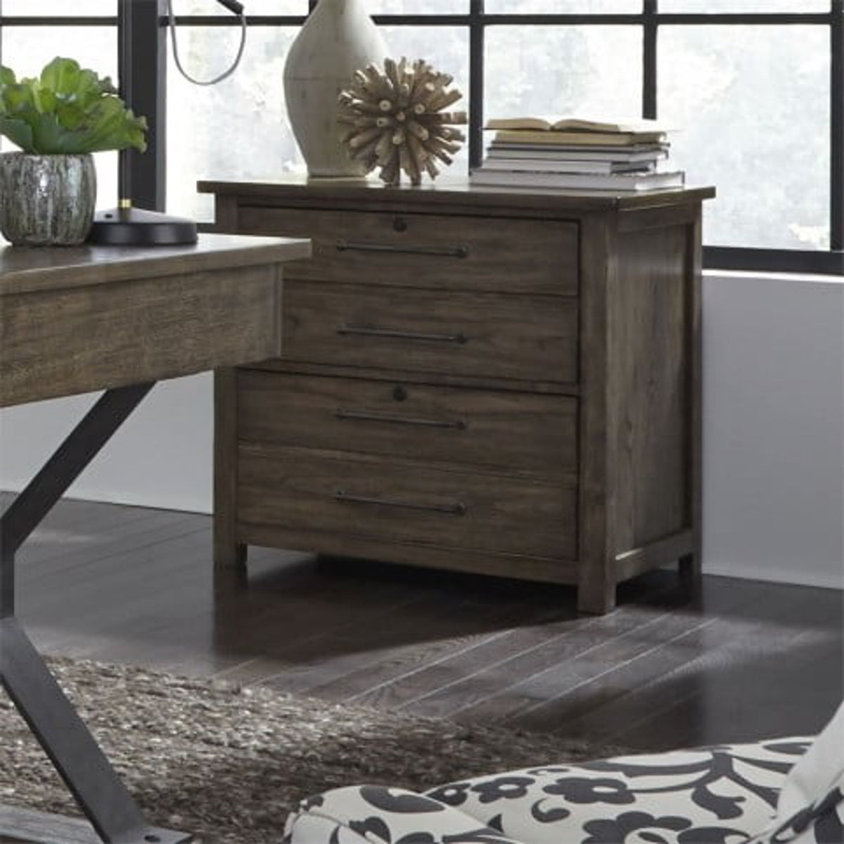 Liberty Sonoma Road Lateral File in Weather Beaten Bark - Luxury Home Furniture (MI)