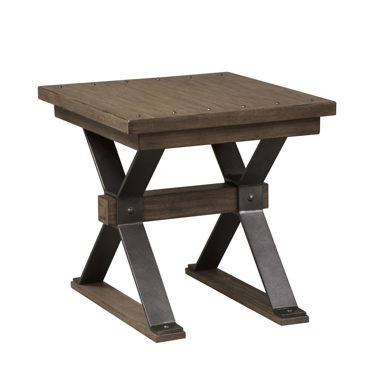 Liberty Sonoma Road End Table in Weathered Beaten Bark