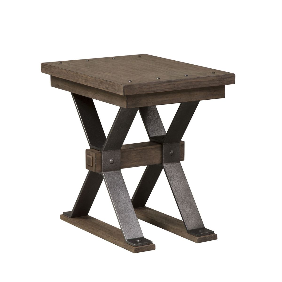 Liberty Sonoma Road Chair Side Table in Weathered Beaten Bark - Luxury Home Furniture (MI)