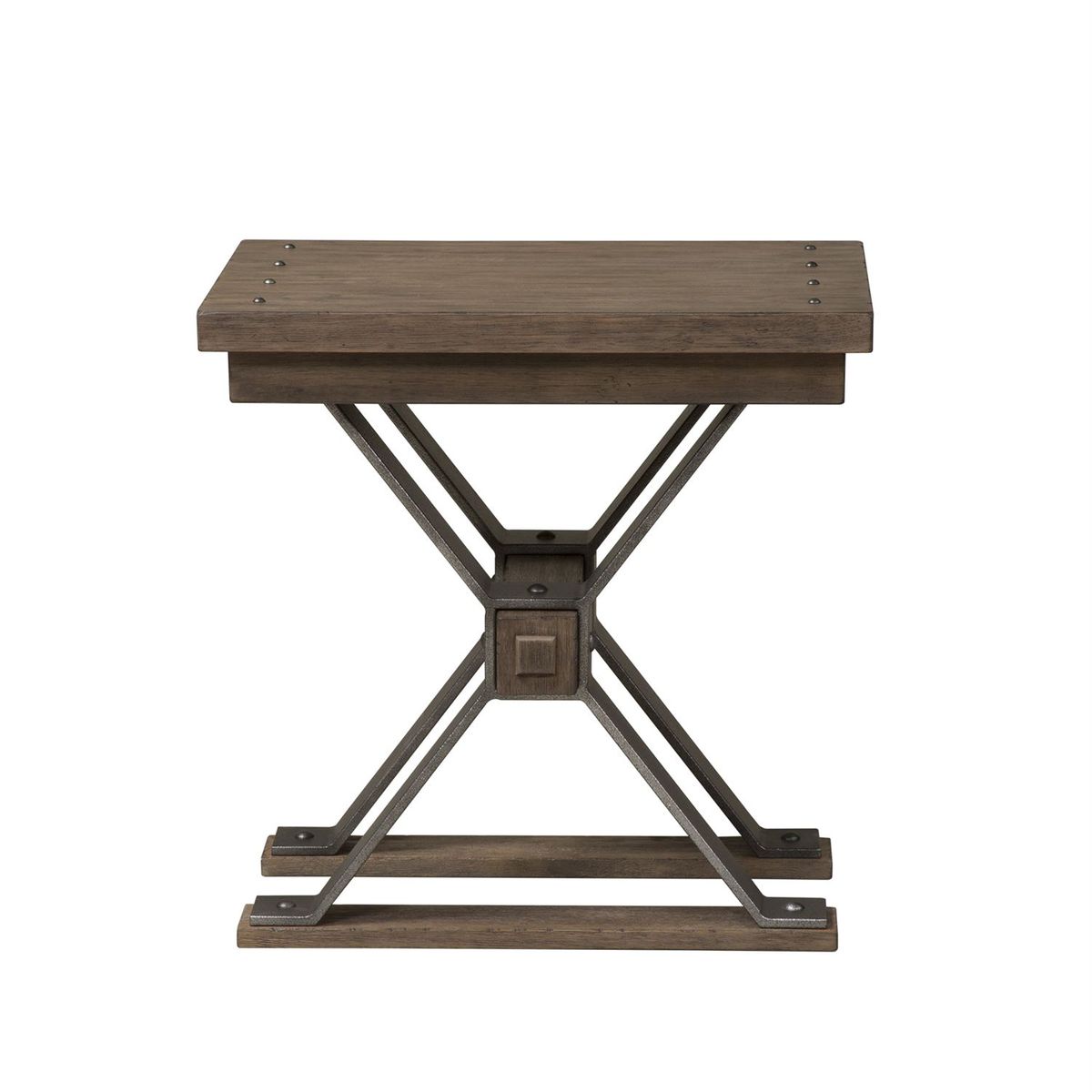 Liberty Sonoma Road Chair Side Table in Weathered Beaten Bark - Luxury Home Furniture (MI)