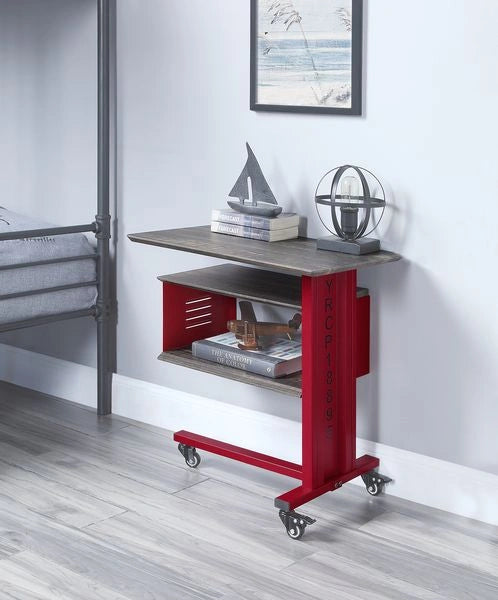 Accent Table w/Wall Shelf
