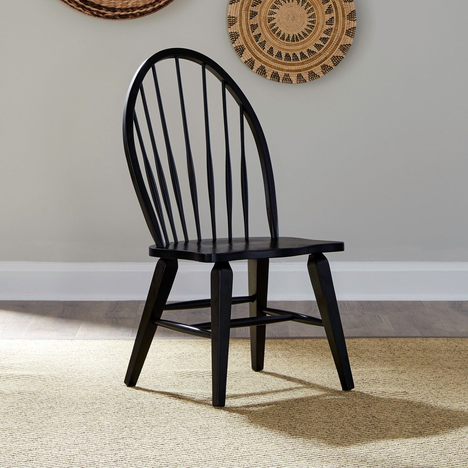 Hearthstone Ridge Windsor Back Side Chair - Black image