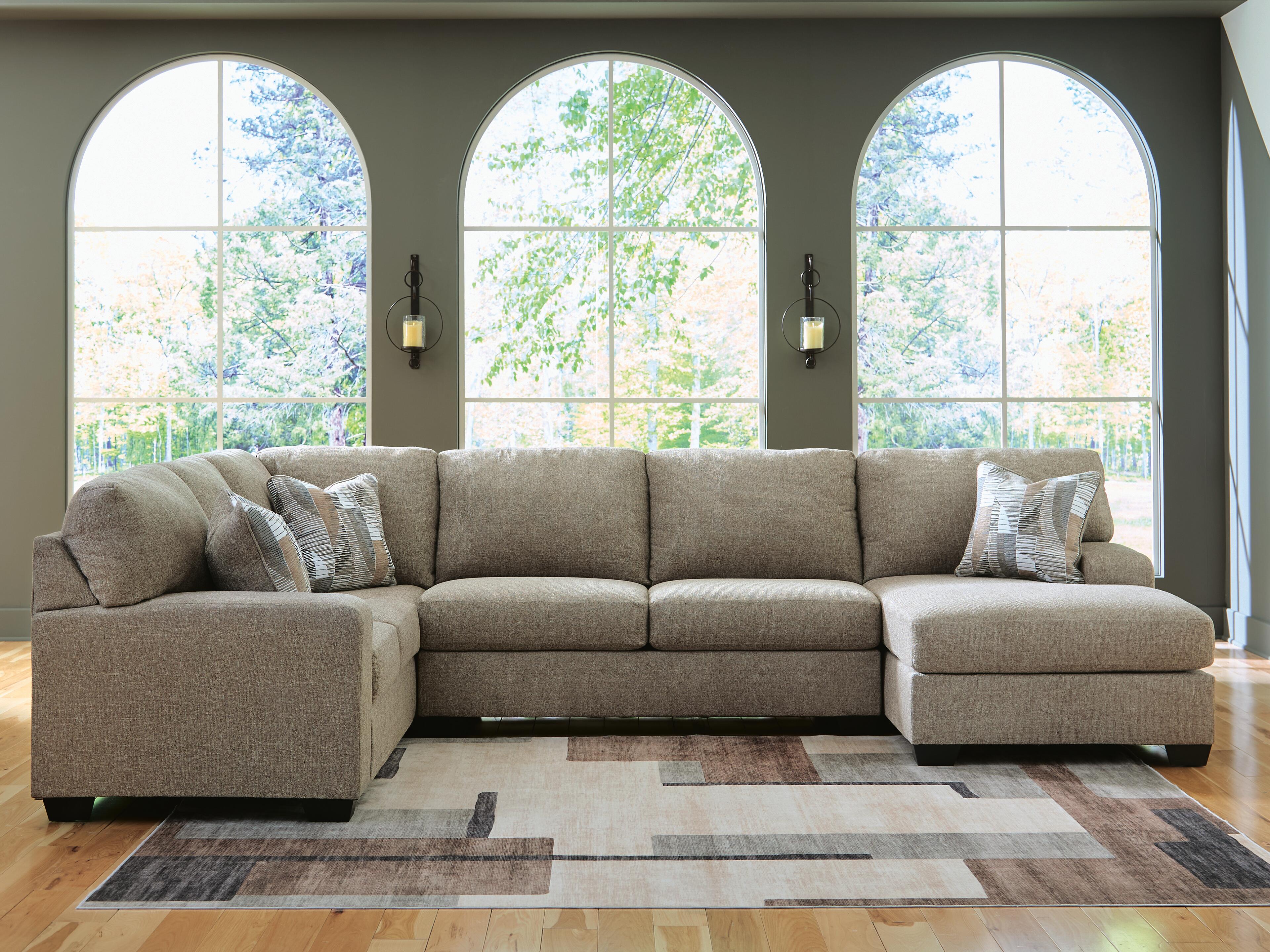 Newellen Sleeper Sectional with Chaise - Luxury Home Furniture (MI)