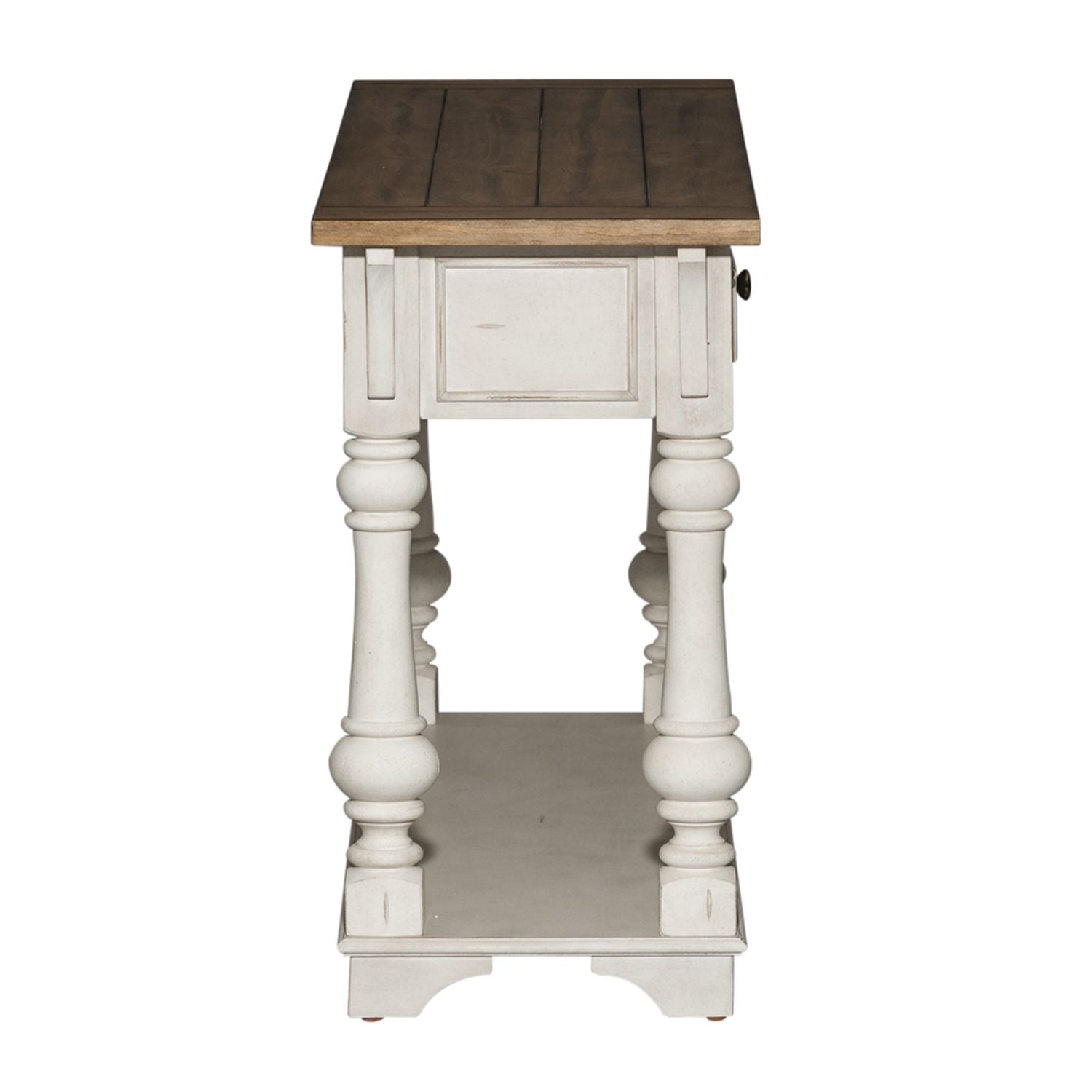 Morgan Creek Sofa Table in Antique White - Luxury Home Furniture (MI)