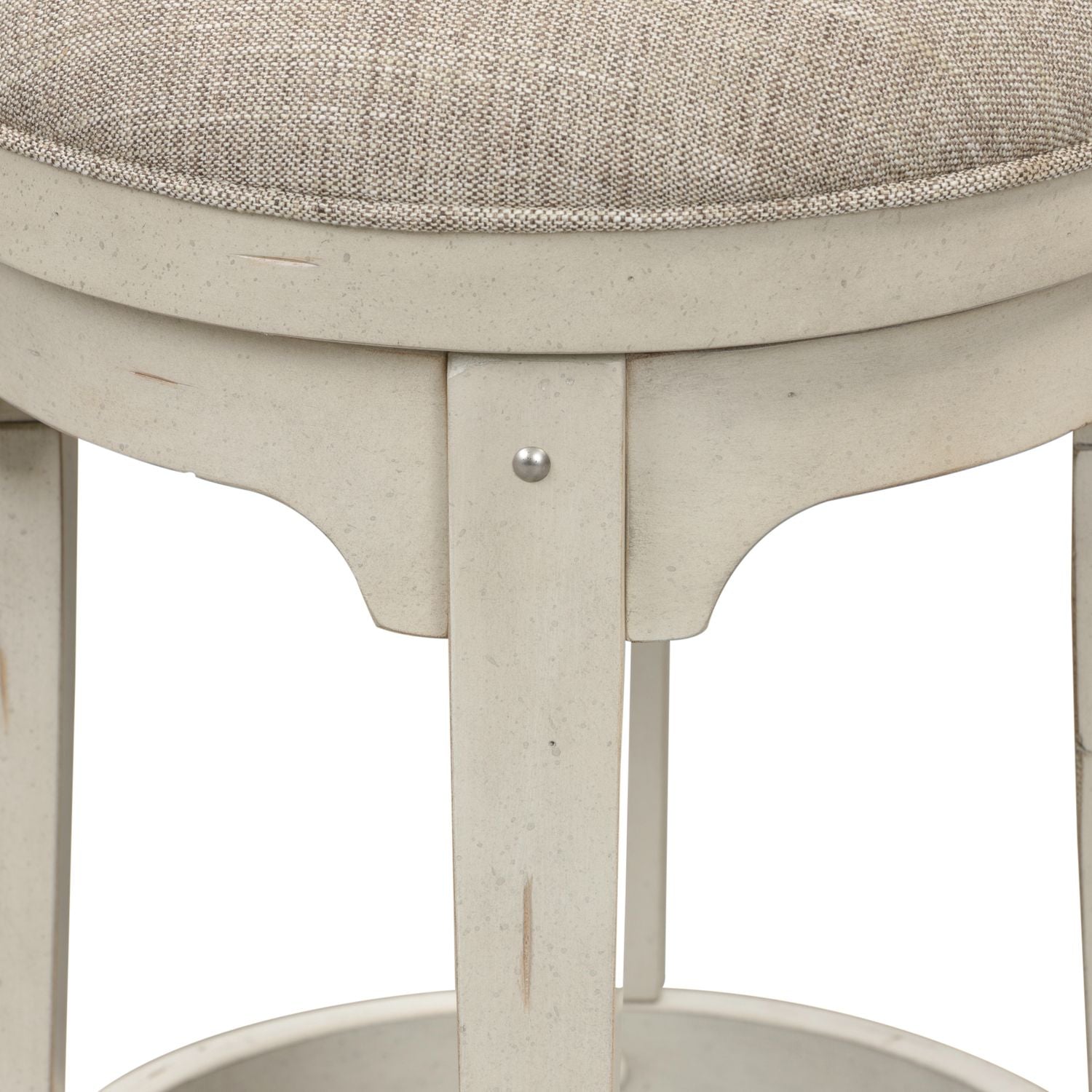 Morgan Creek Console Swivel Stool in Antique White image