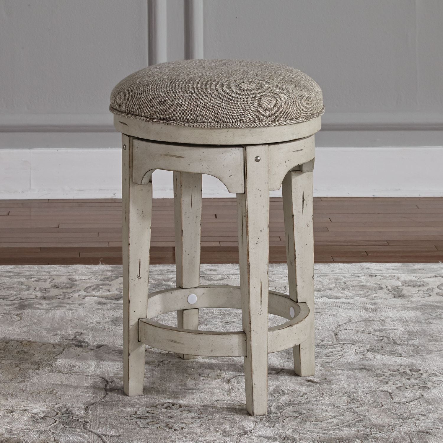 Liberty Morgan Creek Console Swivel Stool in Antique White image