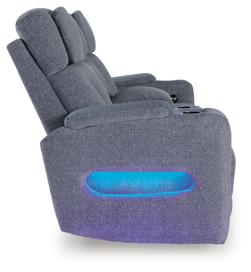 Studio Cave Power Reclining Loveseat with Console - Luxury Home Furniture (MI)