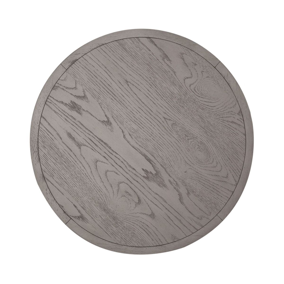Liberty Furniture Palmetto Heights Round End Table in Shell White & Driftwood - Luxury Home Furniture (MI)