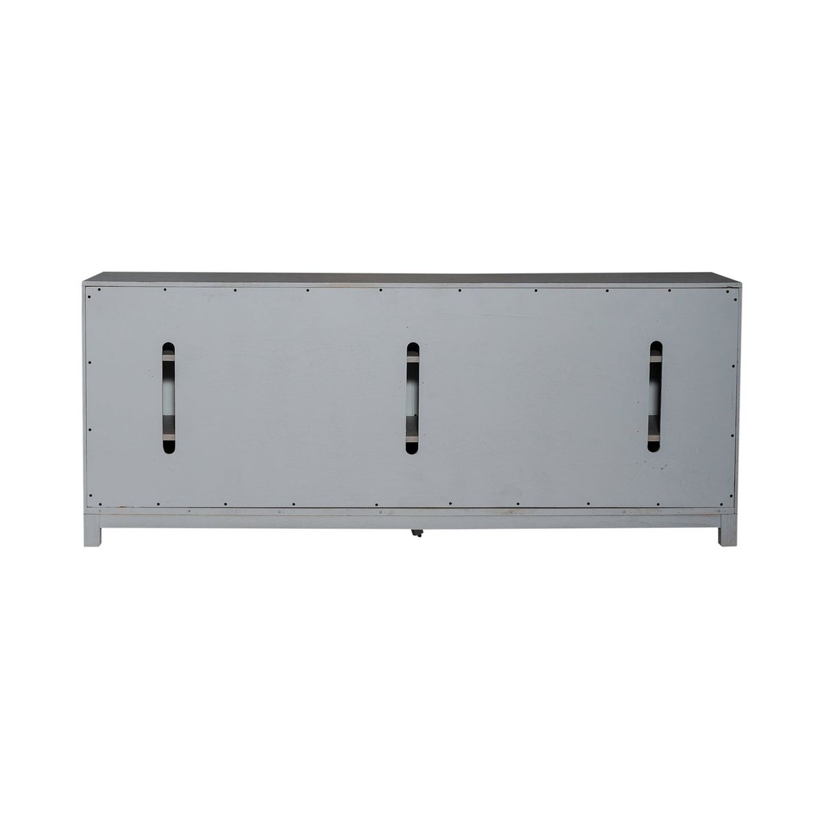 Liberty Furniture Palmetto Heights 78 Inch TV Console in Shell White/ Driftwood