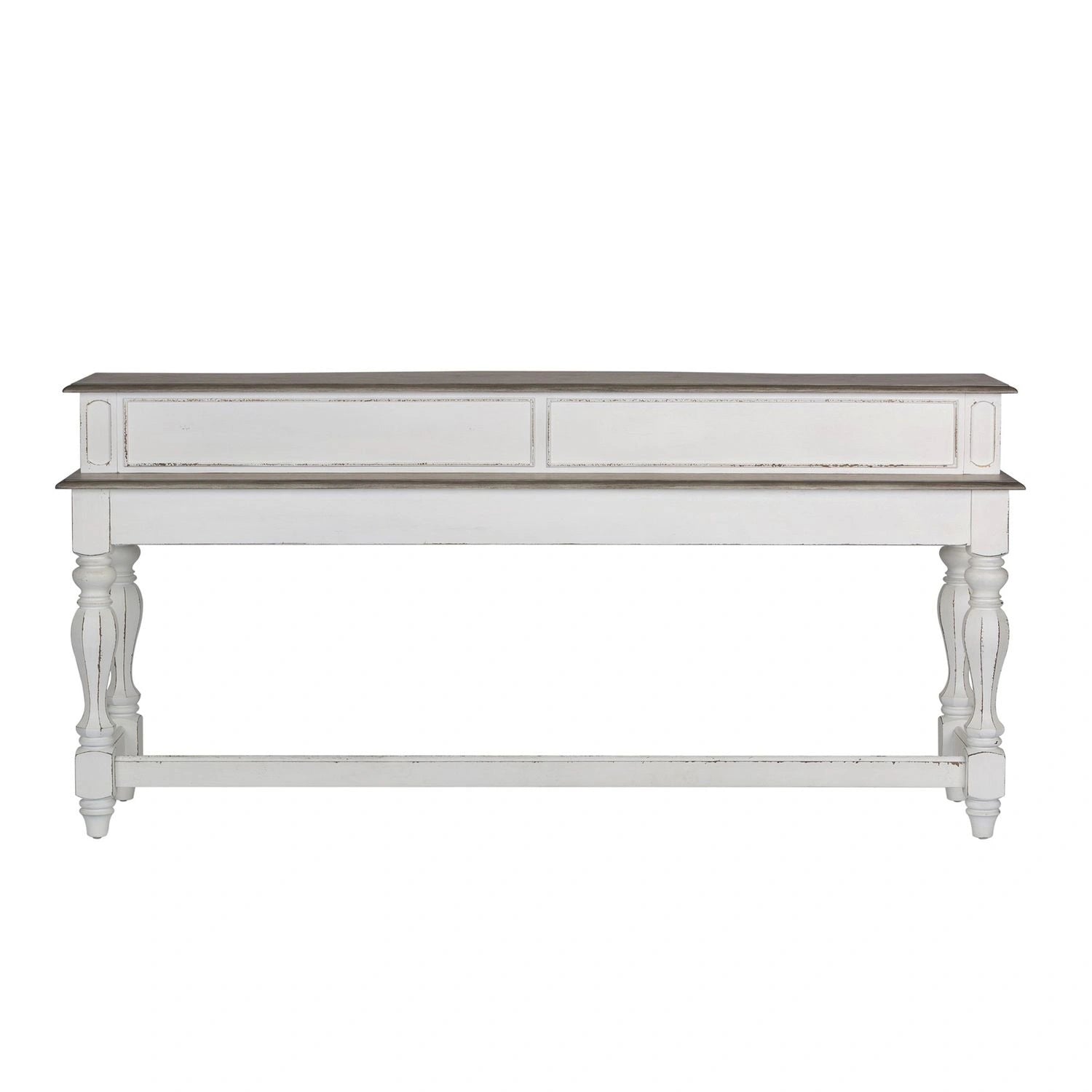 Magnolia Manor Console Bar Table in Antique White image