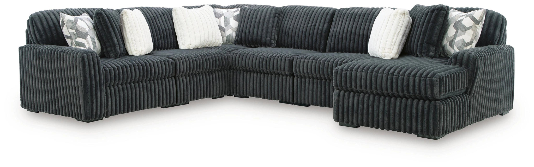 Midnight-Madness Sectional with Chaise