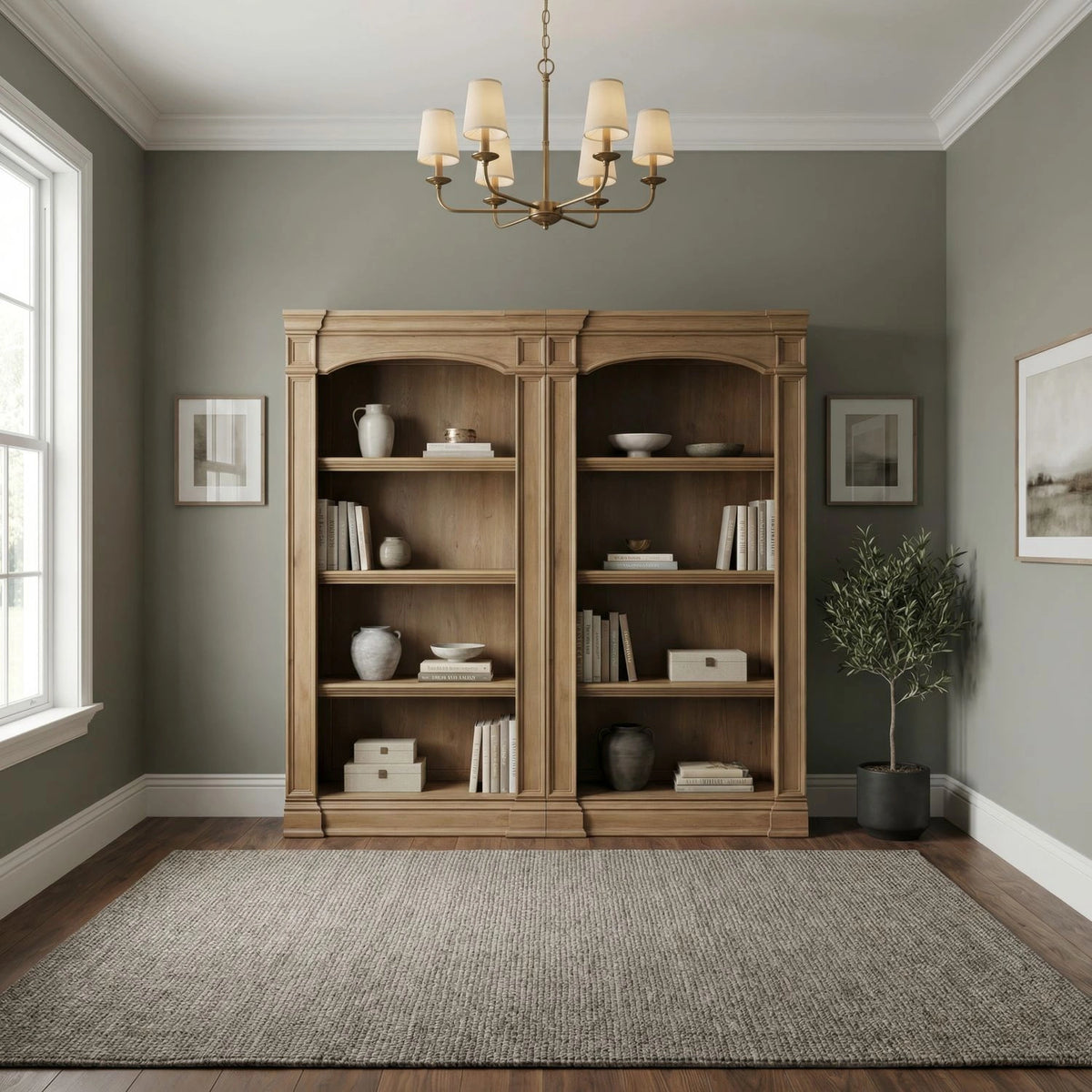 Reynolda 2 Piece Bunching Bookcase image