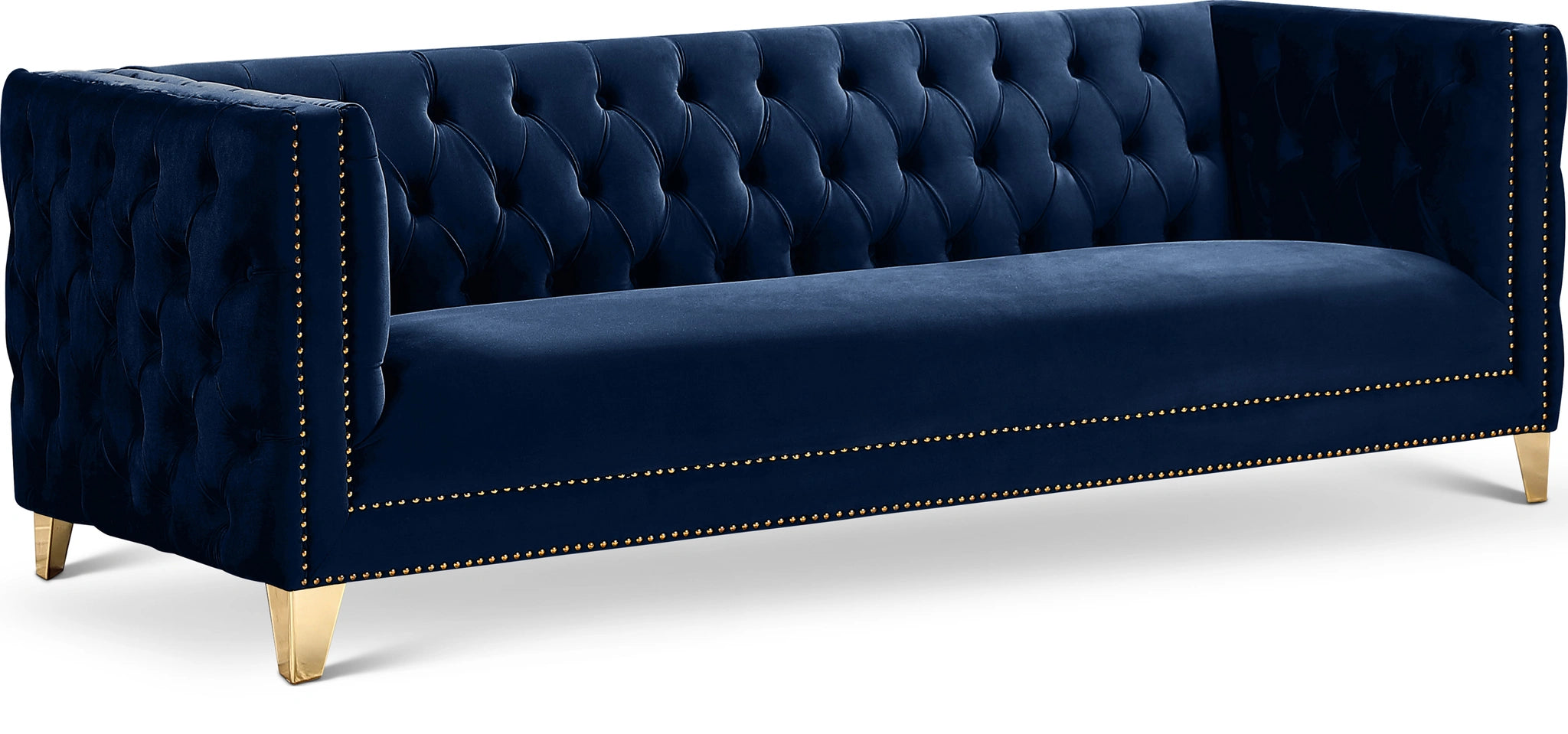 Michelle Navy Velvet Sofa