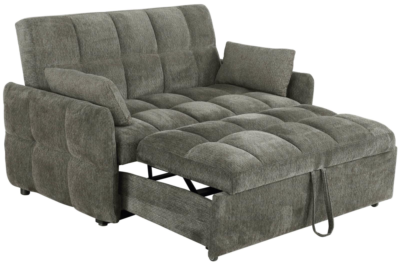 Cotswold Tufted Cushion Sleeper Sofa Bed Light Grey & Dark Grey - Luxury Home Furniture (MI)