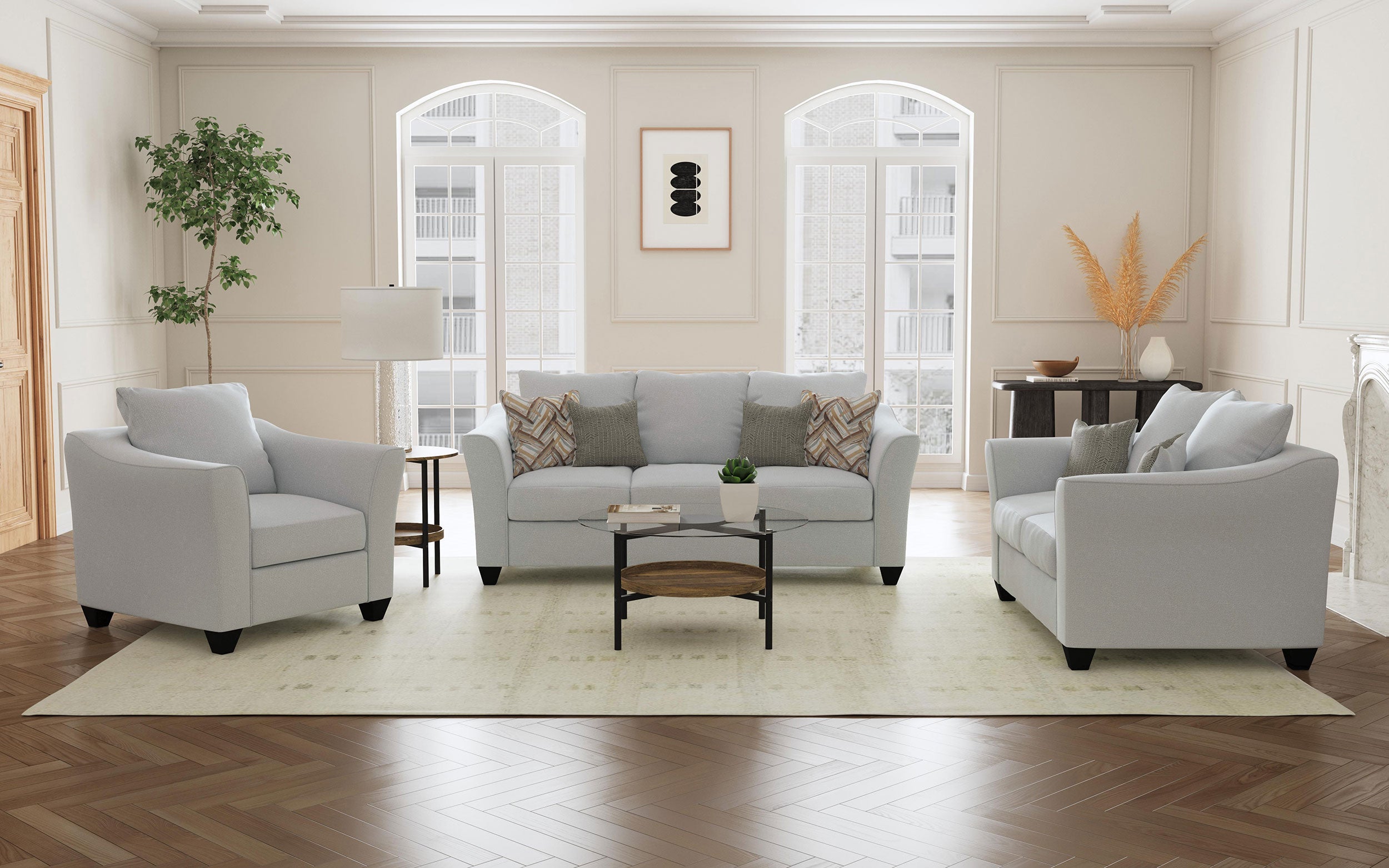 Salizar Stationary Loveseats