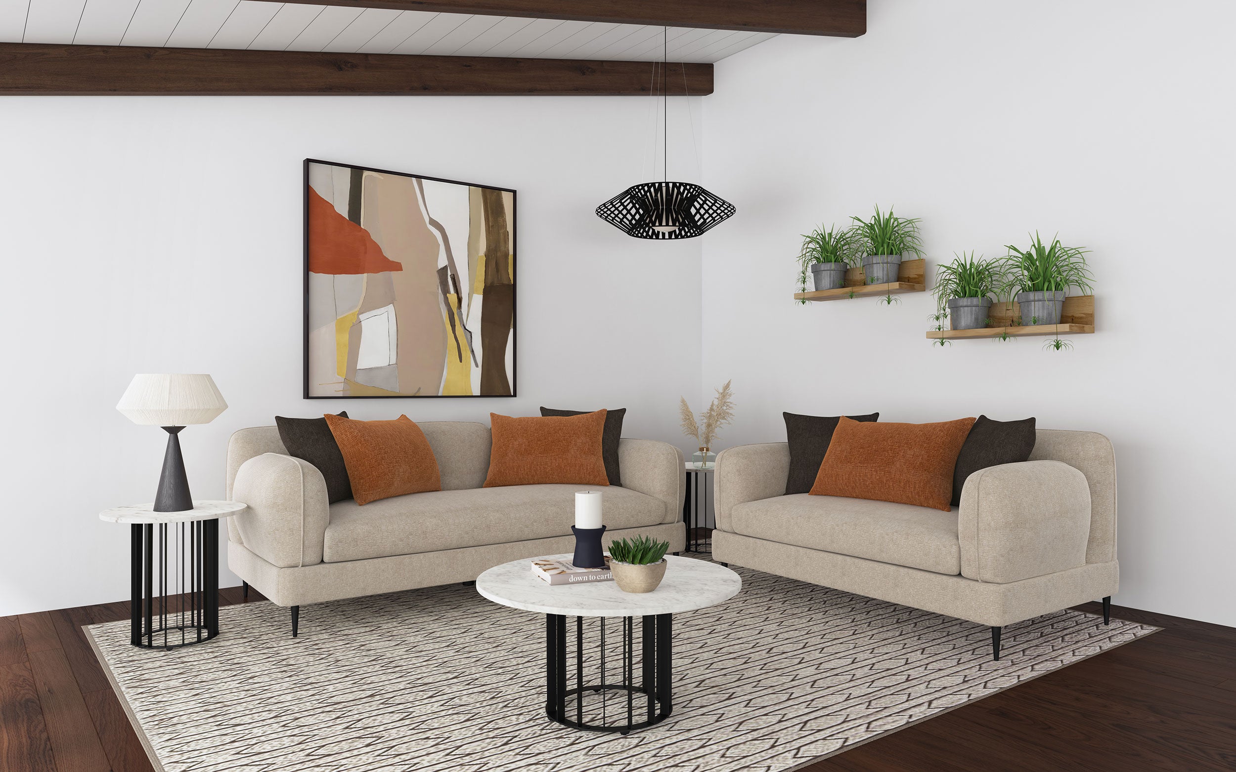 Jade Stationary Loveseats