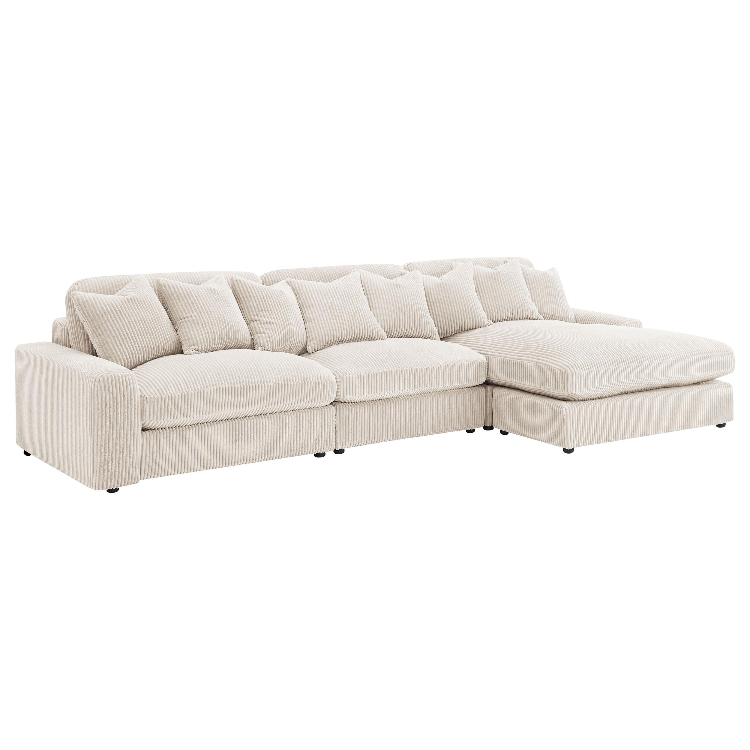 Blaine Upholstered Reversible Chaise Sectional Sofa - Luxury Home Furniture (MI)
