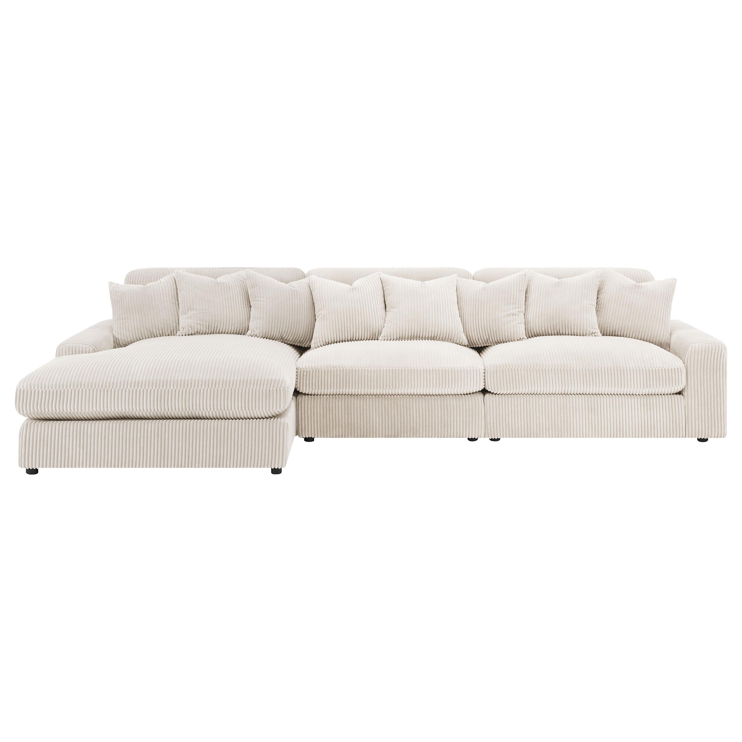 Blaine Upholstered Reversible Chaise Sectional Sofa - Luxury Home Furniture (MI)