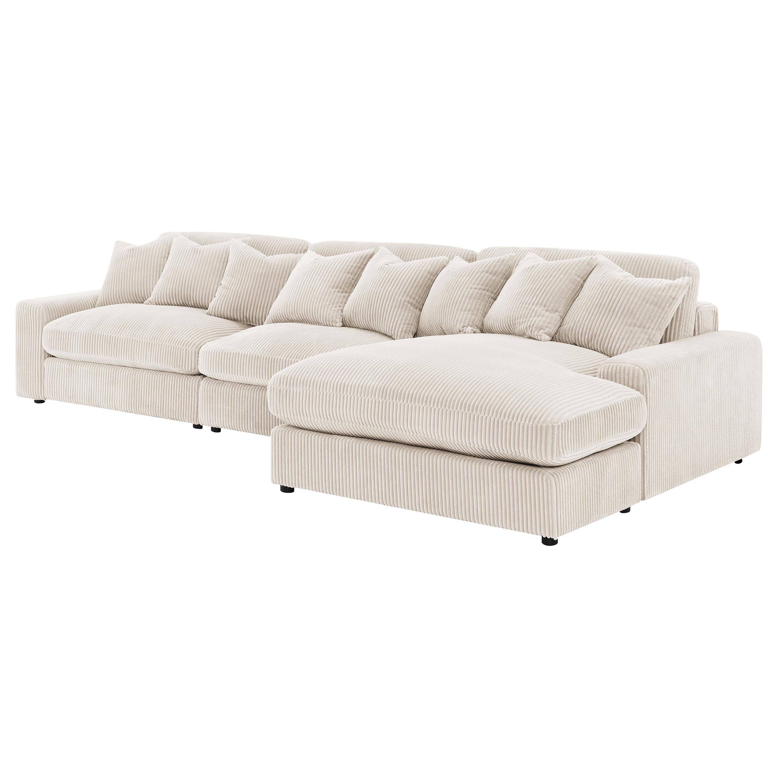 Blaine Upholstered Reversible Chaise Sectional Sofa - Luxury Home Furniture (MI)