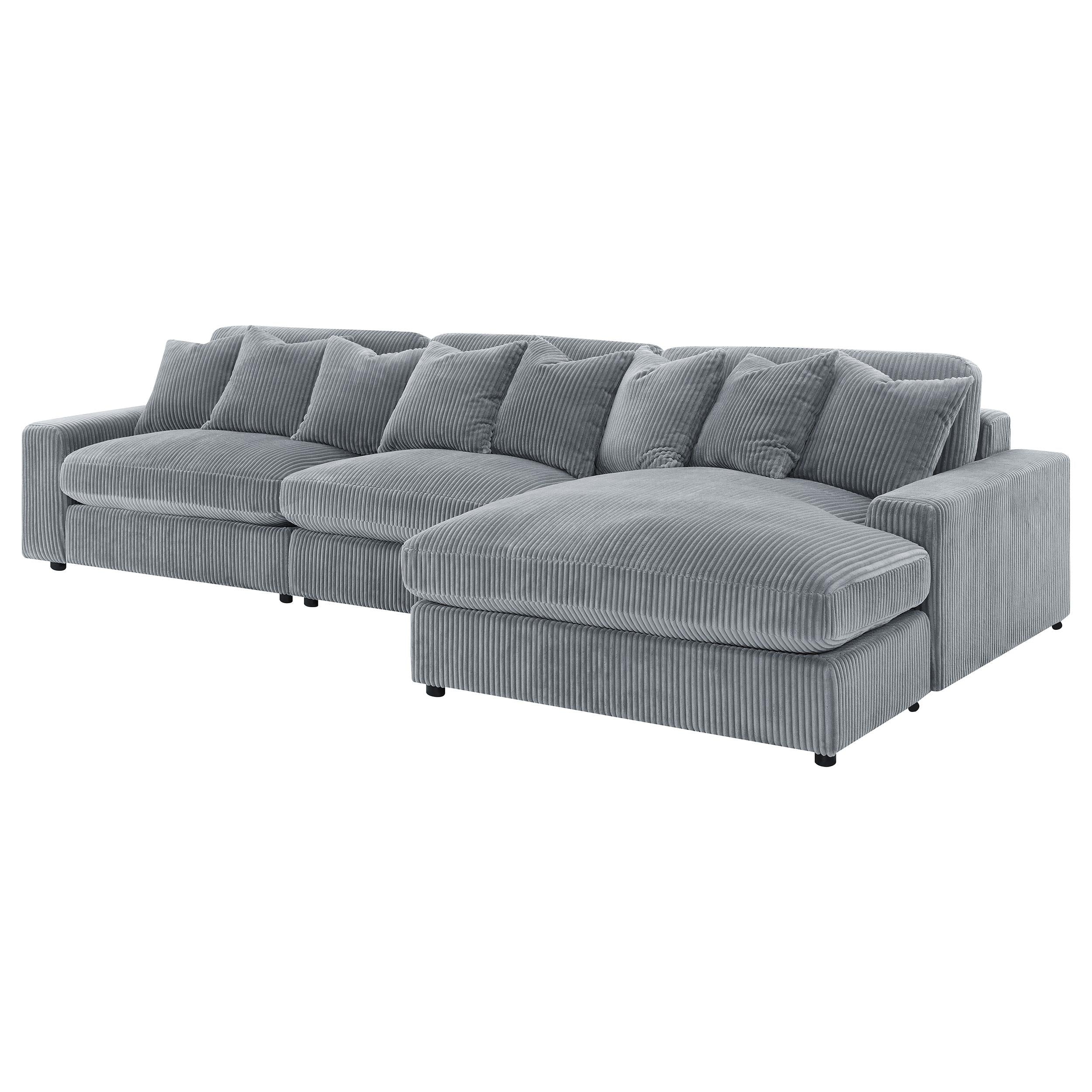 Blaine Upholstered Reversible Chaise Sectional Sofa - Luxury Home Furniture (MI)