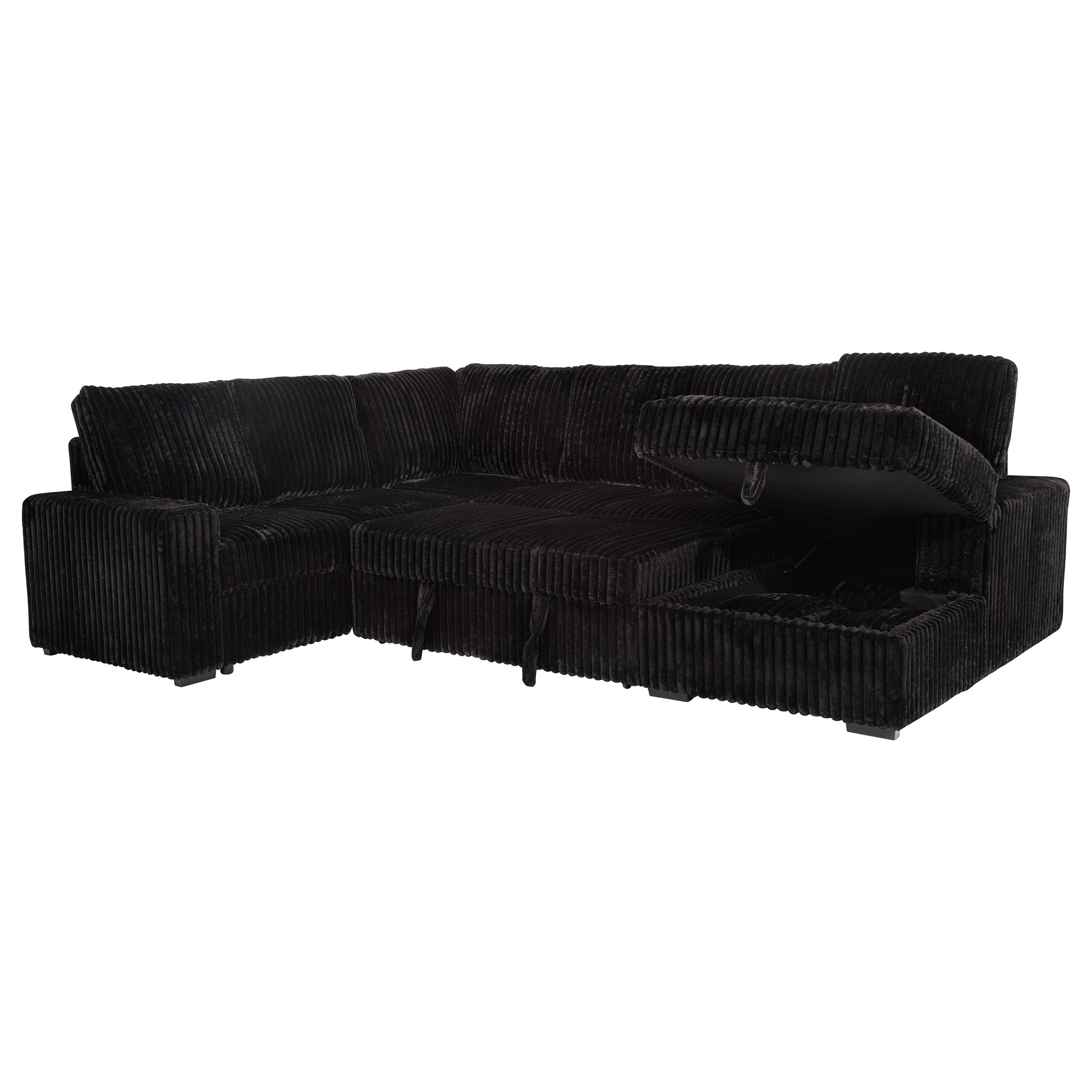 Devonshire Pull-Out Sleeper Sectional Sofa