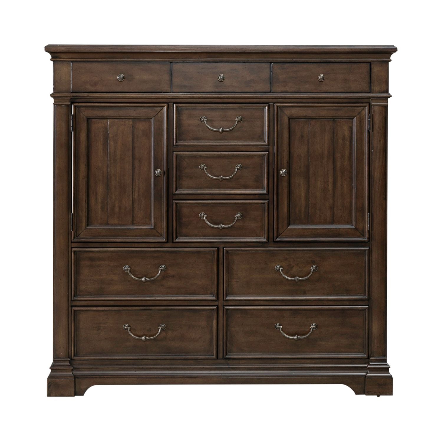 Arden Road 2 Door 10 Drawer Chest in Satin Cherry - Luxury Home Furniture (MI)