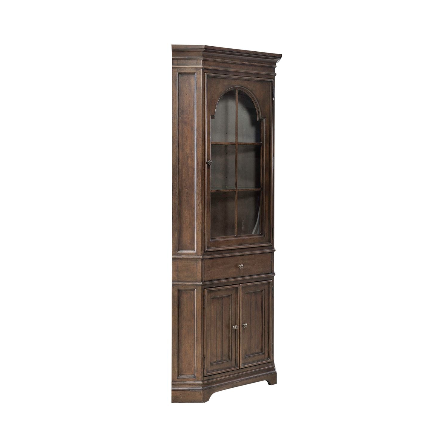 Arden Road Corner Cabinet in Satin Cherry - Luxury Home Furniture (MI)