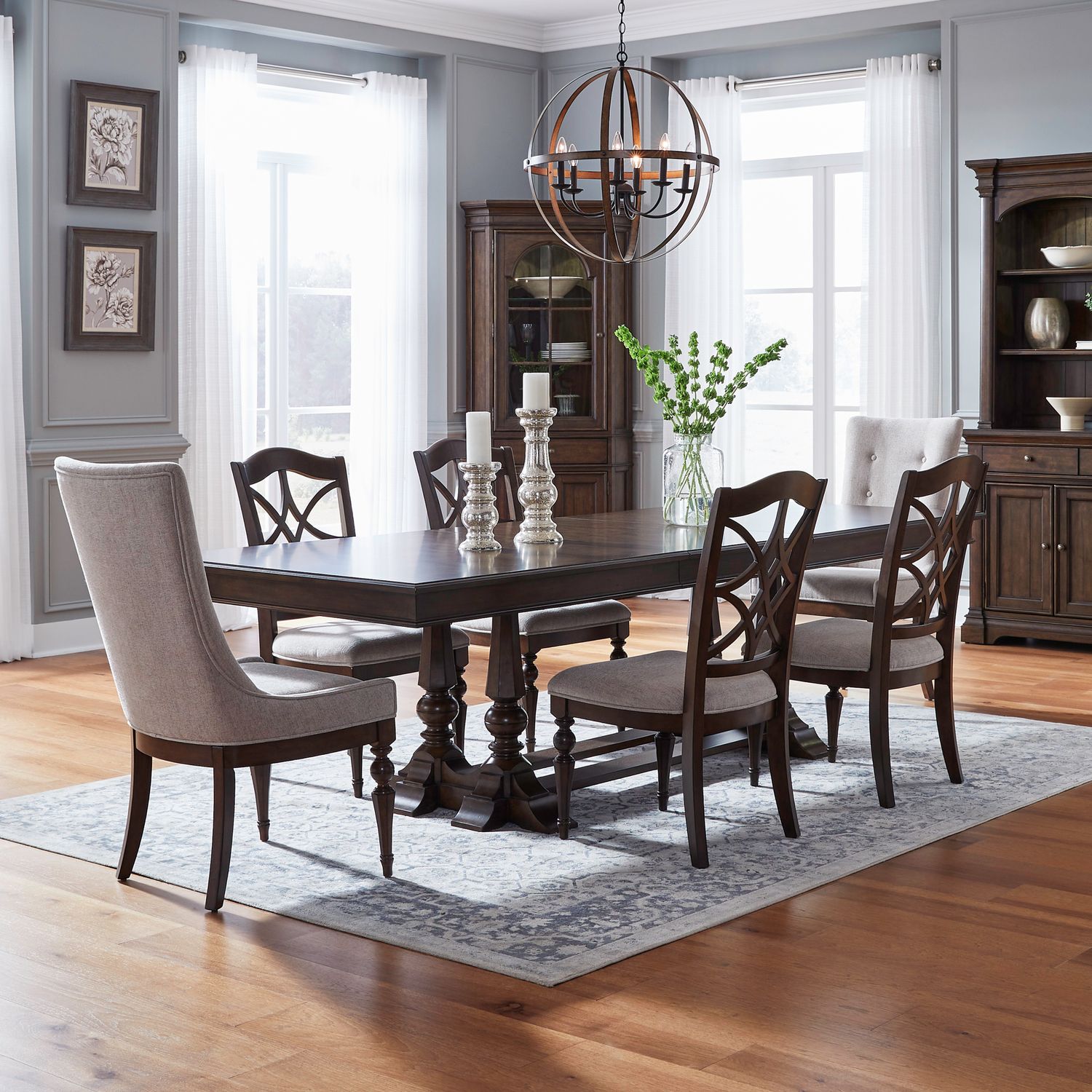 Arden Road Alt 7 Piece Trestle Table Set image