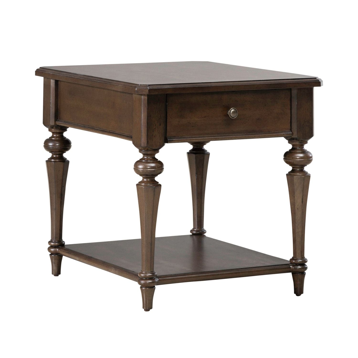 Arden Road Drawer End Table in Satin Cherry - Luxury Home Furniture (MI)