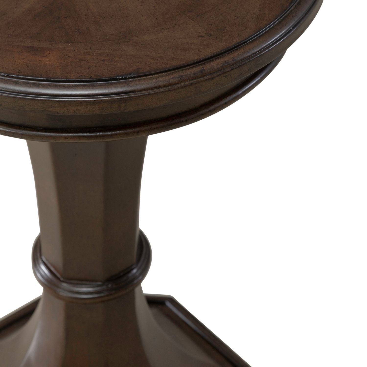 Arden Road Round Chairside Table in Satin Cherry - Luxury Home Furniture (MI)